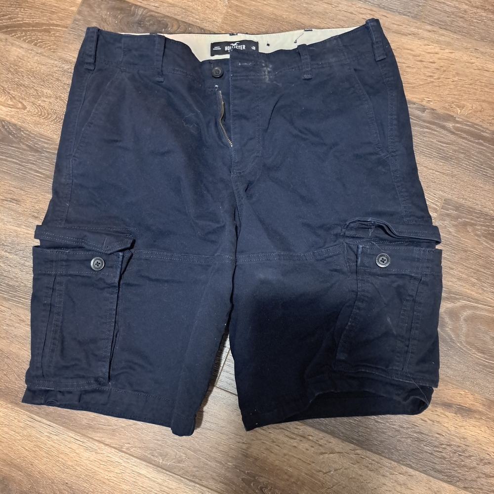 Hollister Black Cargo Shorts